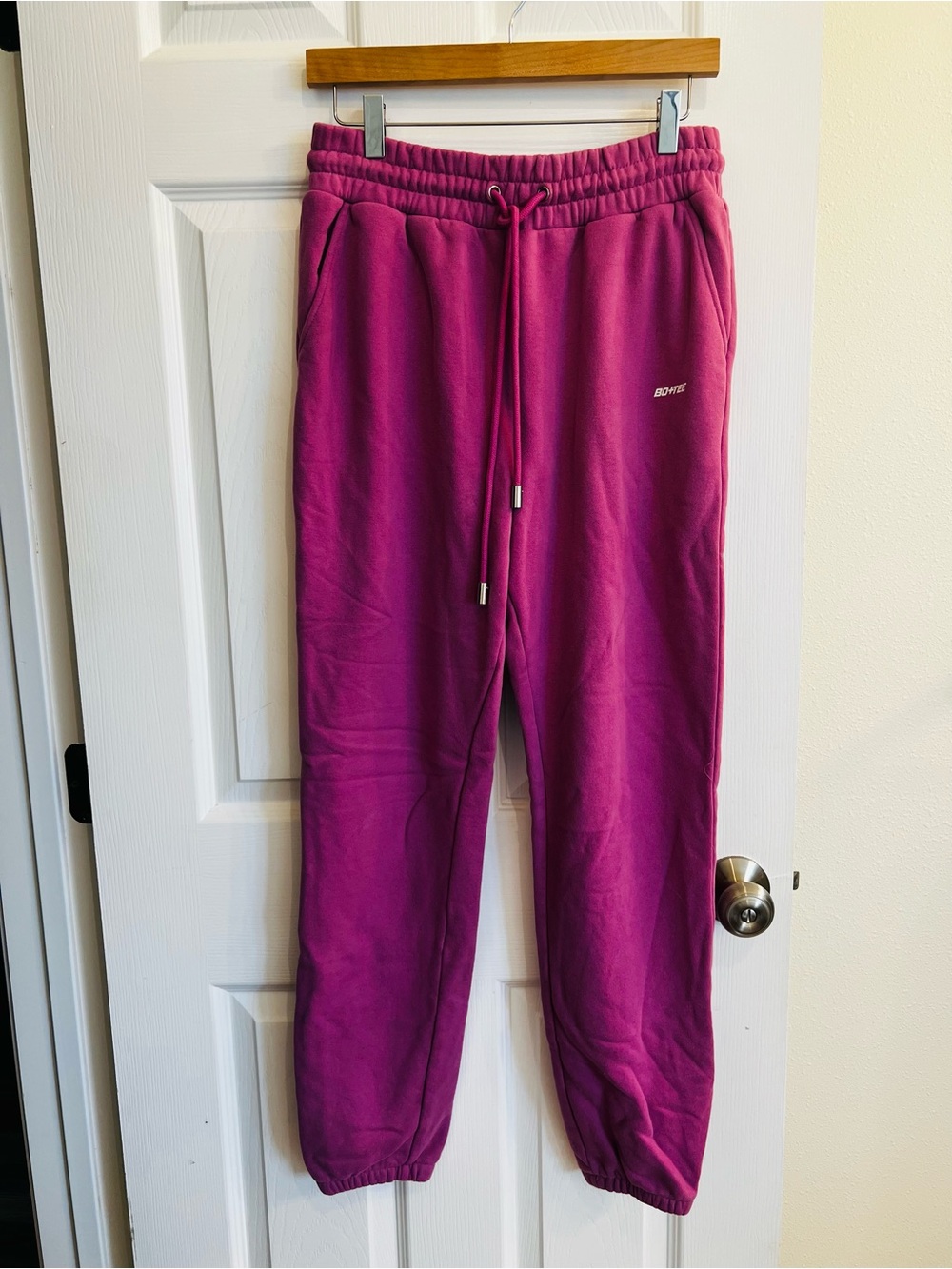 Kids Magenta Jogger Sweatpants with Drawstring